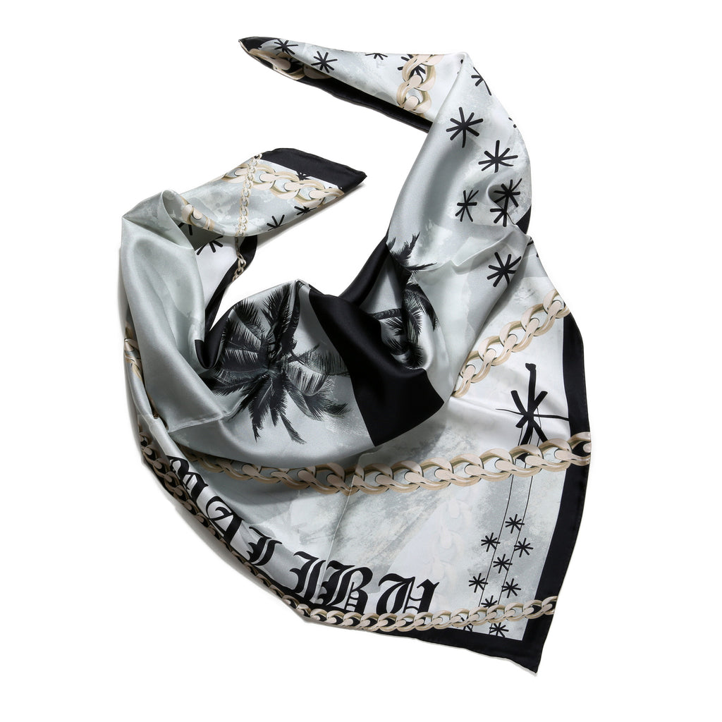 MALIBU PALMCROSS SILK SCARF